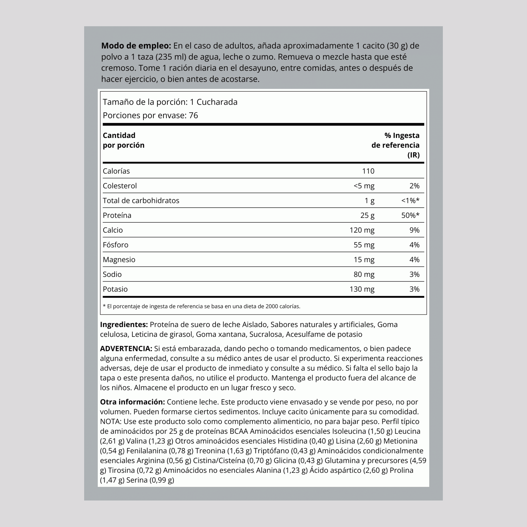 Proteína de suero de leche WheyFit Aislado (sabor Valiant Vanilla) 5 lb 2.268 Kg Botella/Frasco    