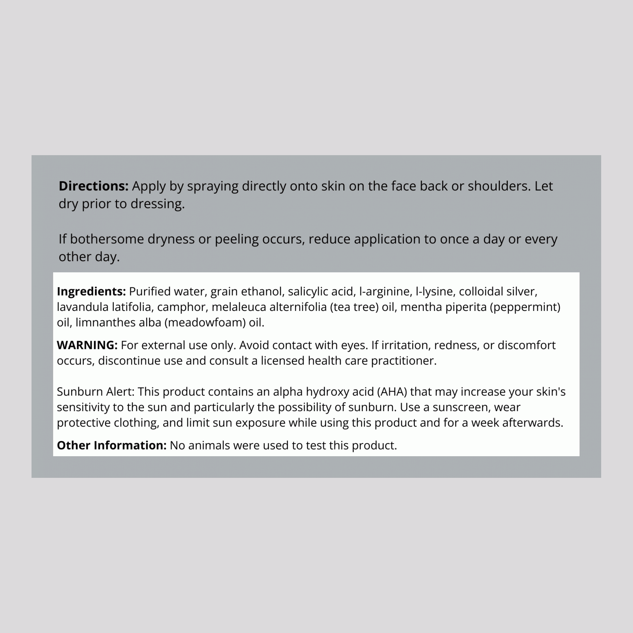 Salicylic Acid Spray, 8 fl oz (237 ml) Bottle