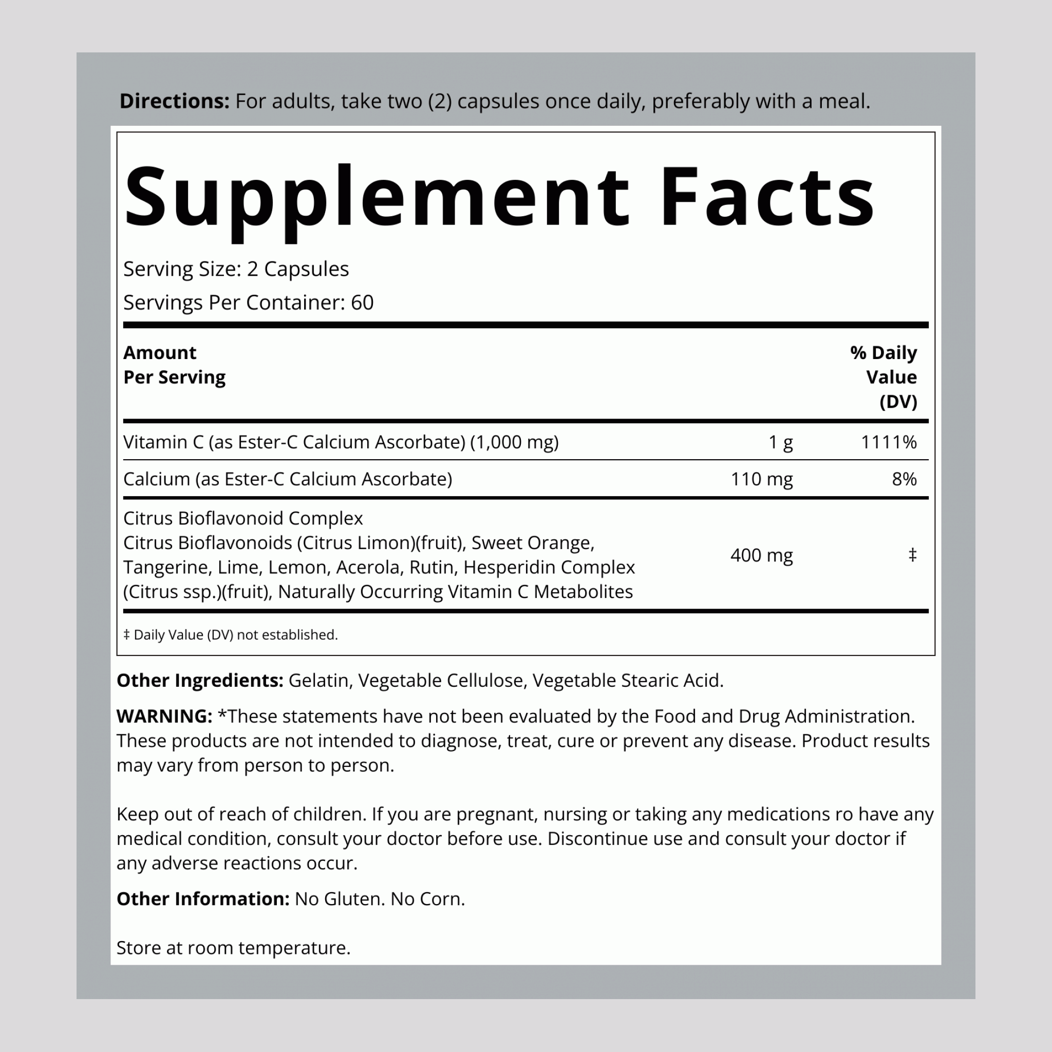 Ester-C with Citrus Bioflavonoids, 500 mg, 120 Capsules