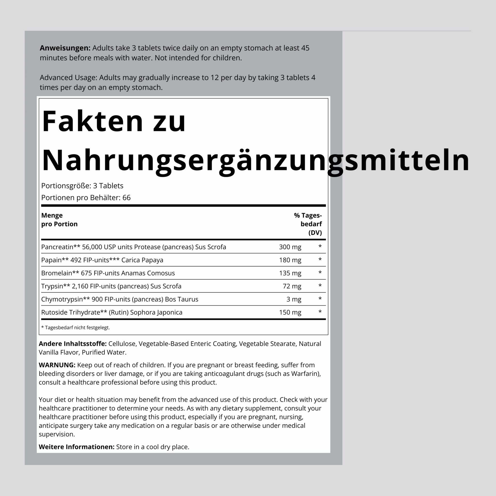 Wobenzym N, 200 Enteric Coated Tablets